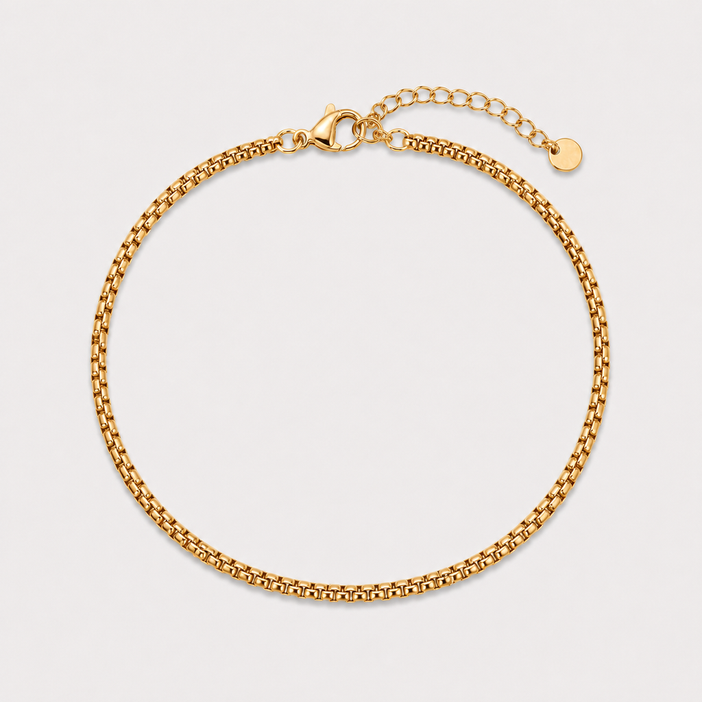 Brățară GOLDEN BOX CHAIN placată cu aur de 18K