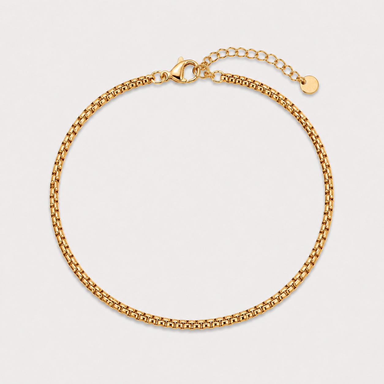 Brățară GOLDEN BOX CHAIN placată cu aur de 18K
