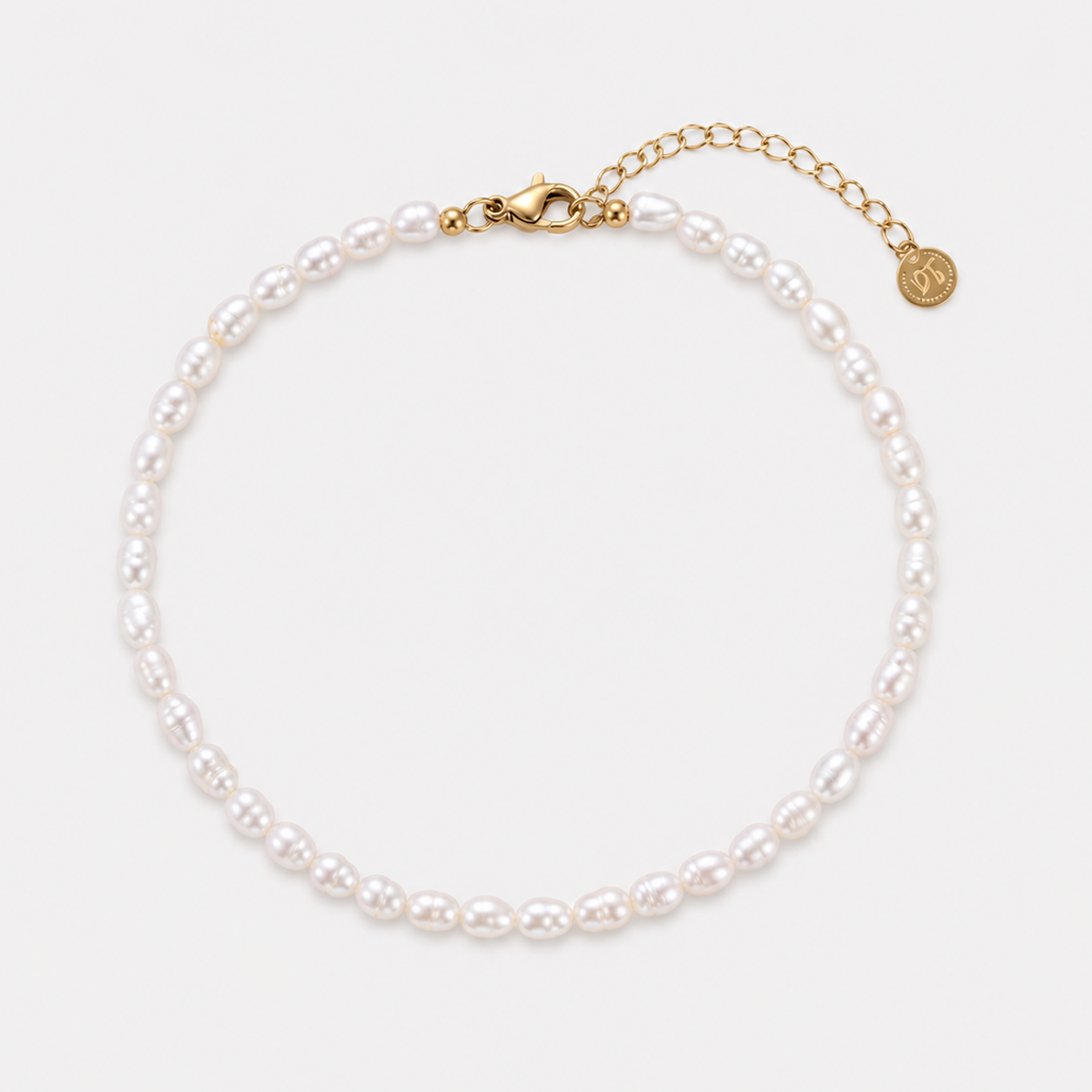 Brățară de picior FRESHWATER PEARLS cu perle de cultură
