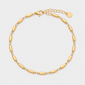Brățară de picior GOLDEN TILES placată cu aur de 18K