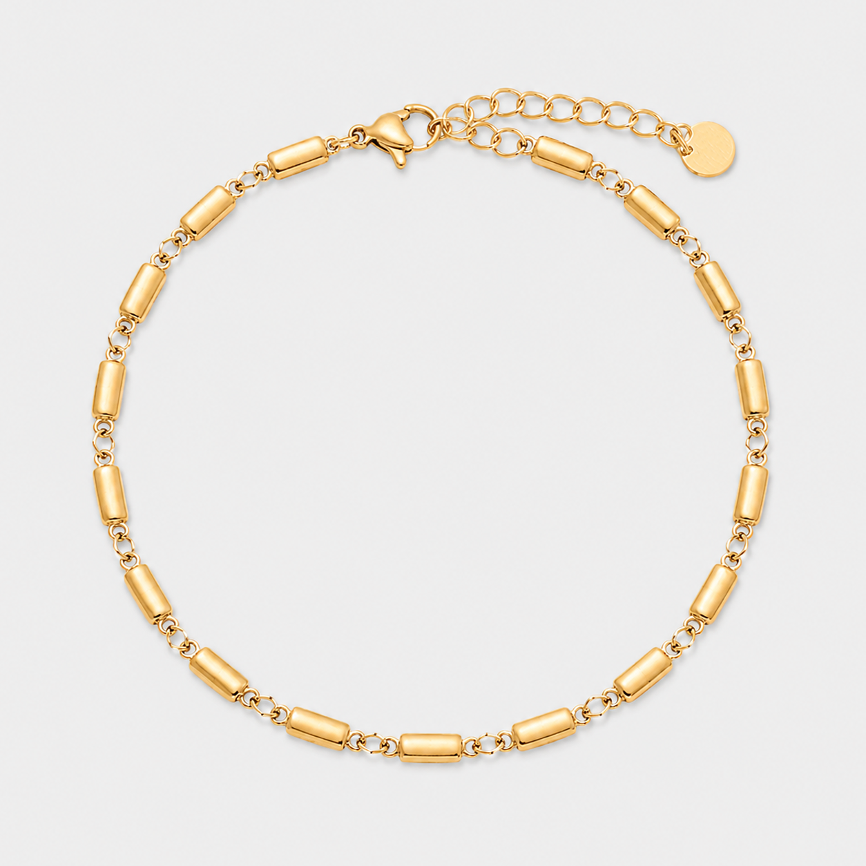 Brățară de picior GOLDEN TILES placată cu aur de 18K
