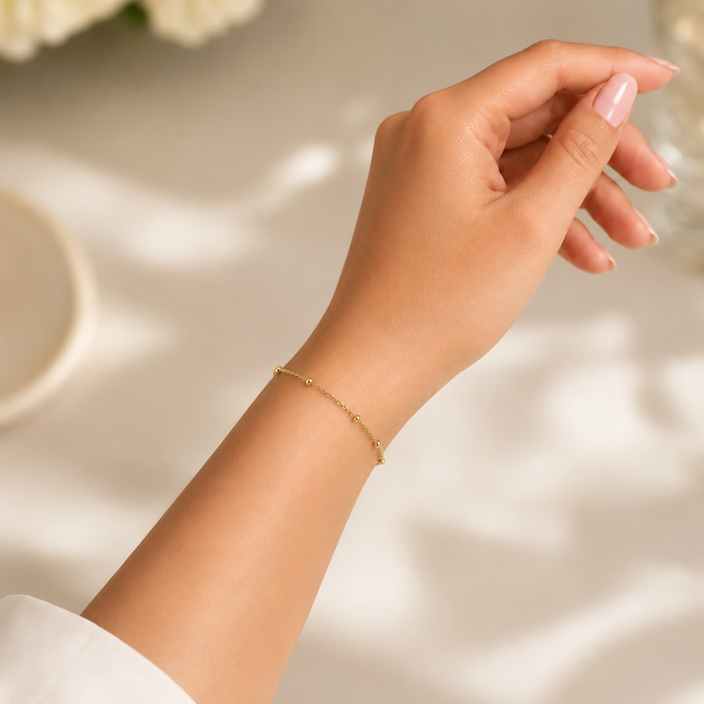 Brățară GOLDEN DOTS placată cu aur de 18K