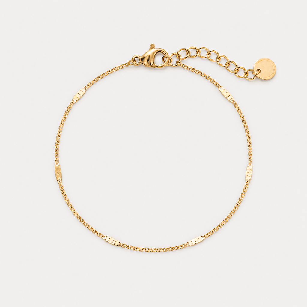 Brățară GOLDEN FLAKES placată cu aur de 18K