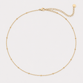 Colier GOLDEN DOTS placat cu aur de 18K