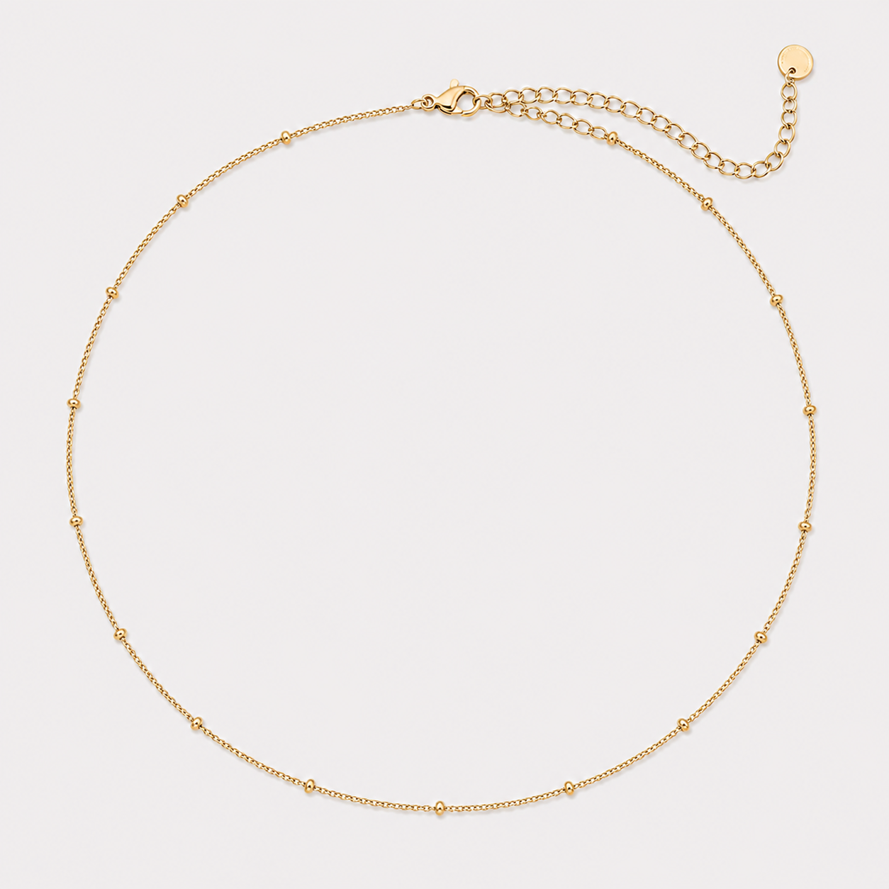 Colier GOLDEN DOTS placat cu aur de 18K