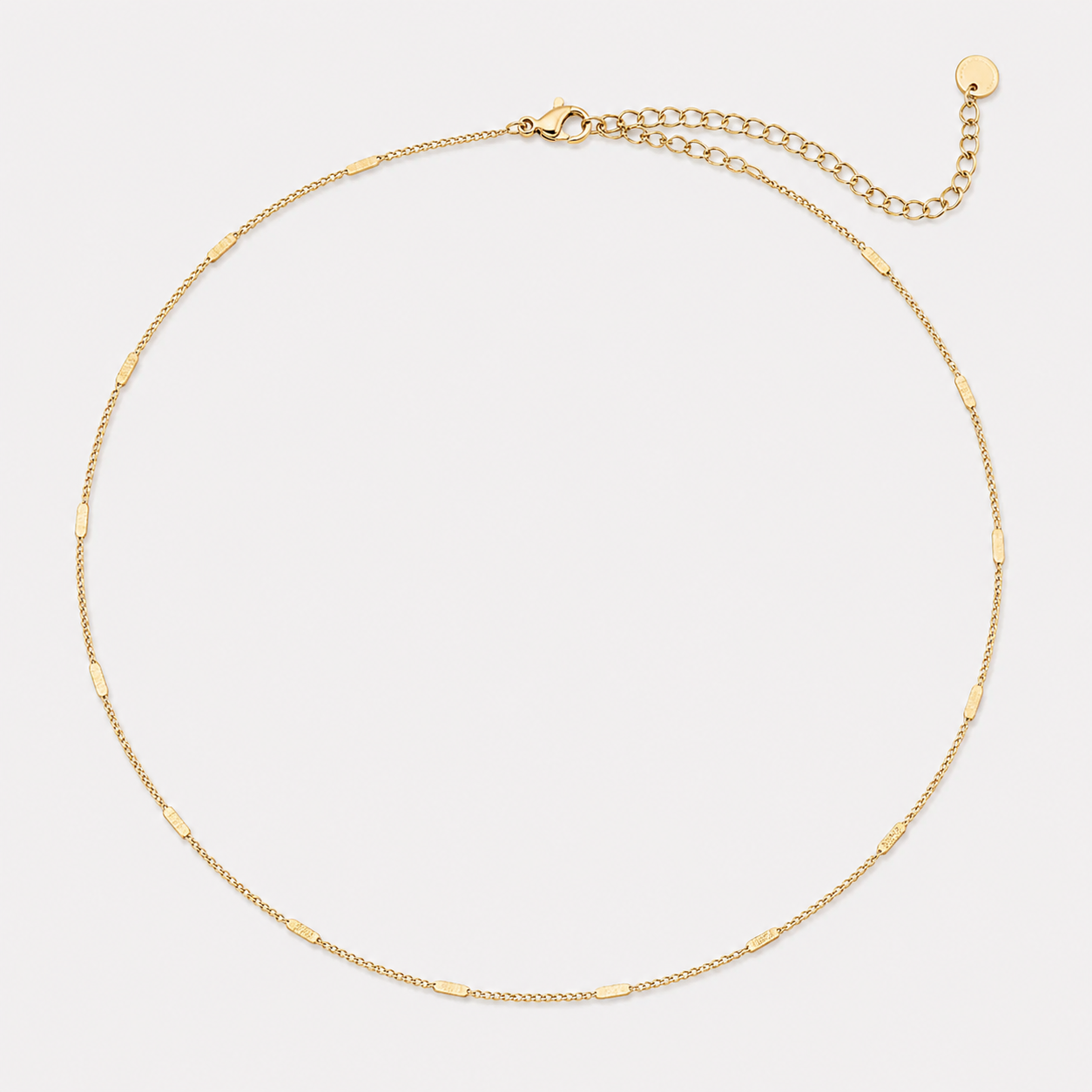 Colier GOLDEN FLAKES placat cu aur de 18K