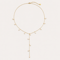 Colier PEARL CASCADE placat cu aur de 18K
