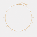 Colier PEARL DEW placat cu aur de 18K