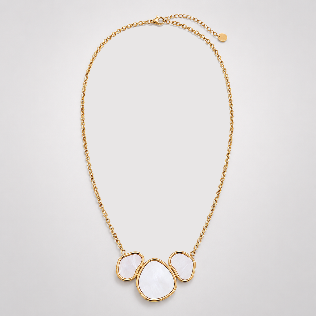 Colier Trio Sidef placat cu aur de 18K