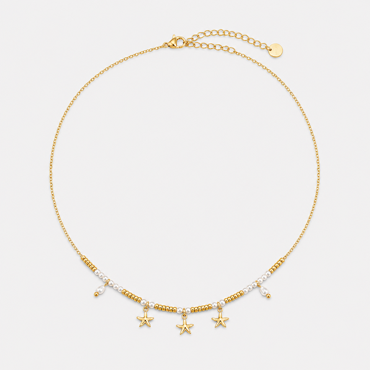 Colier Sea Lover placat cu aur de 18K