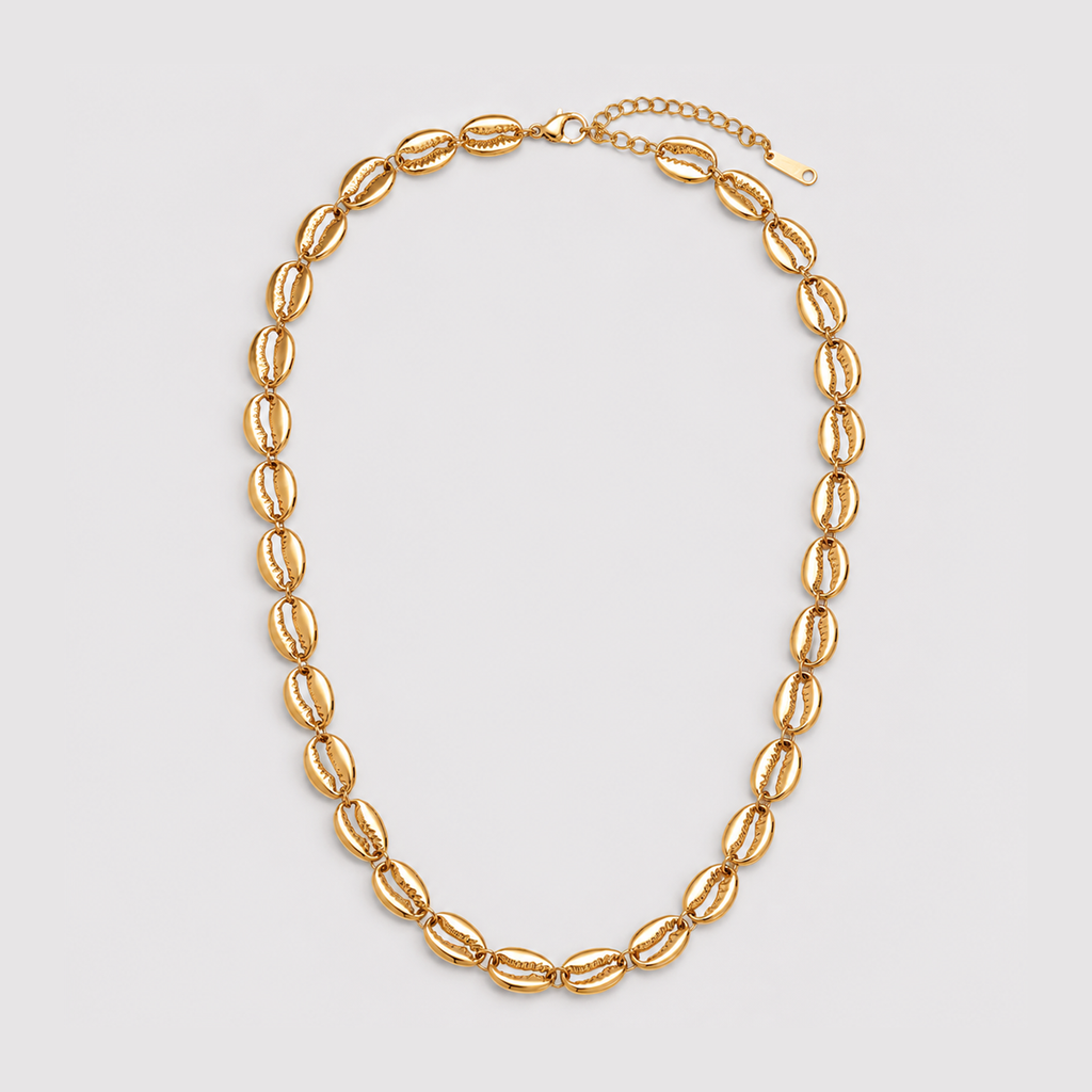 Colier Summer Shells placat cu aur de 18K