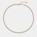 Colier Tennis Zirconia placat cu aur de 18K