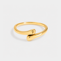 Inel Golden Embrace placat cu aur