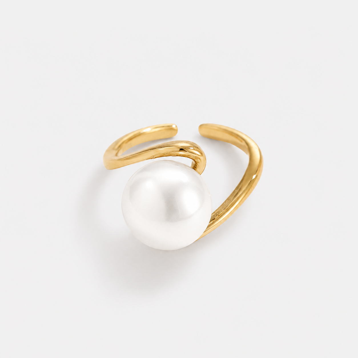 Inel Pearl Embrace ajustabil
