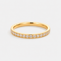 Inel ZIRCONIA ETERNITY placat cu aur de 18K