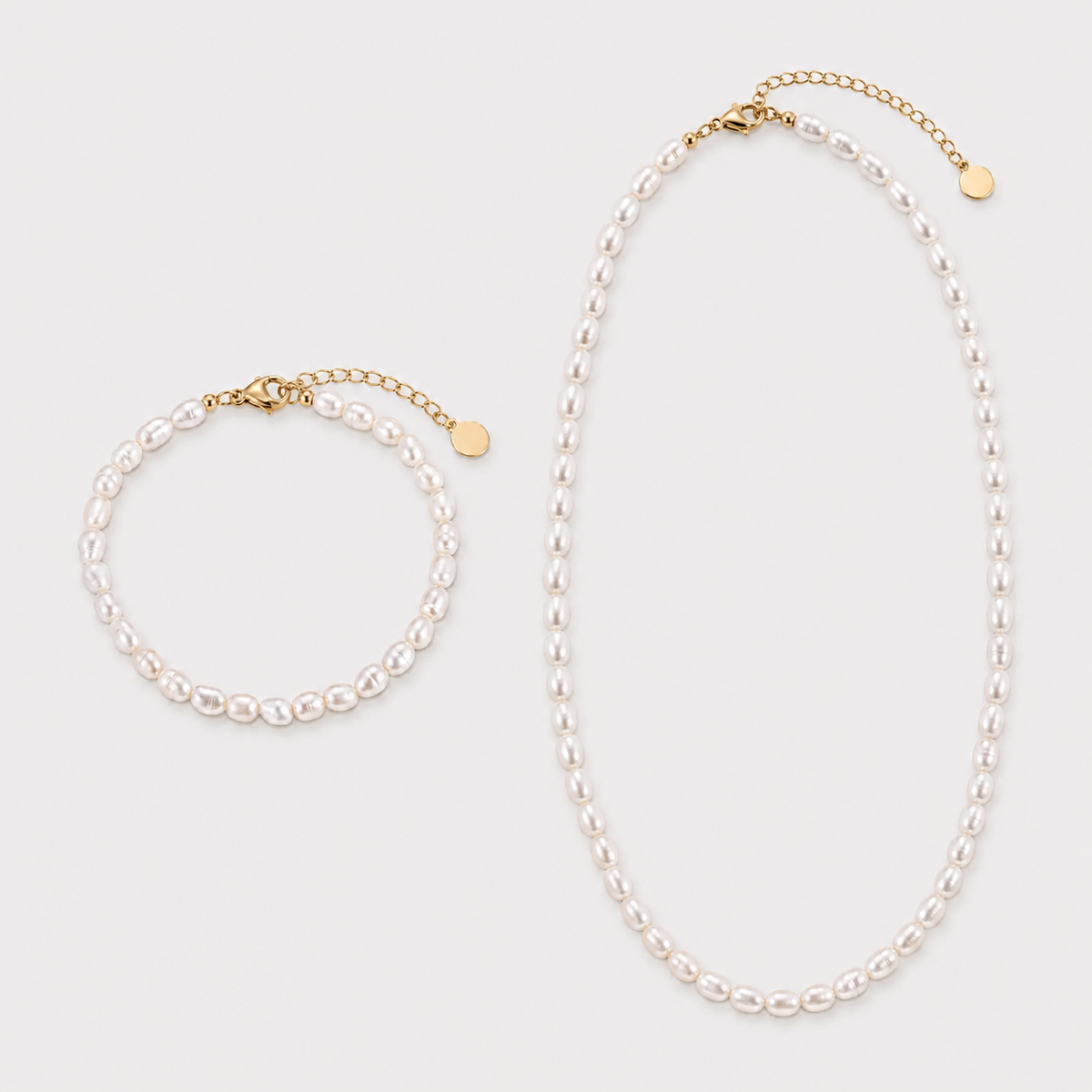 Set FRESHWATER PEARLS – Colier & Brățară