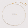 Set FRESHWATER PEARLS – Colier & Cercei cu perle