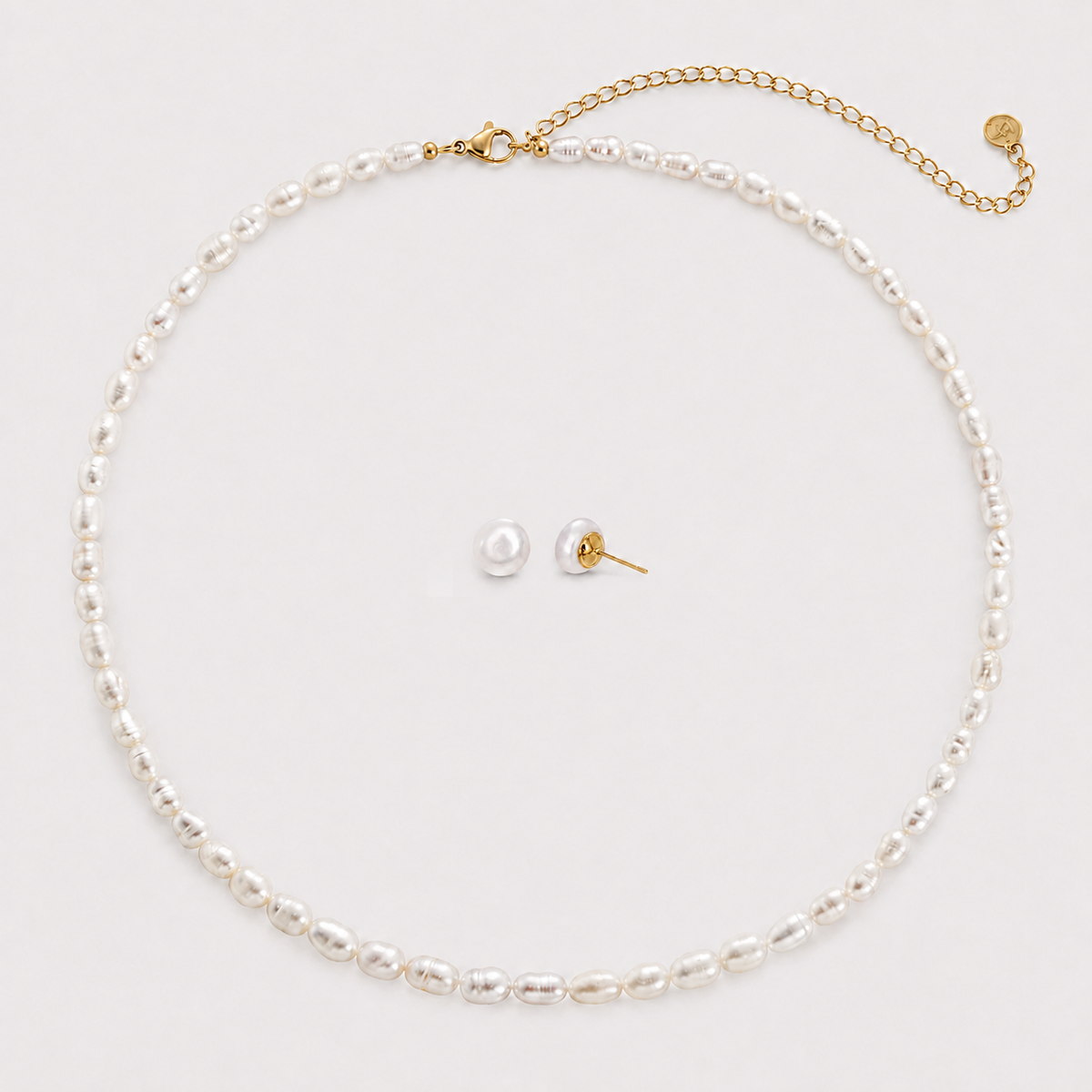 Set FRESHWATER PEARLS – Colier & Cercei cu perle